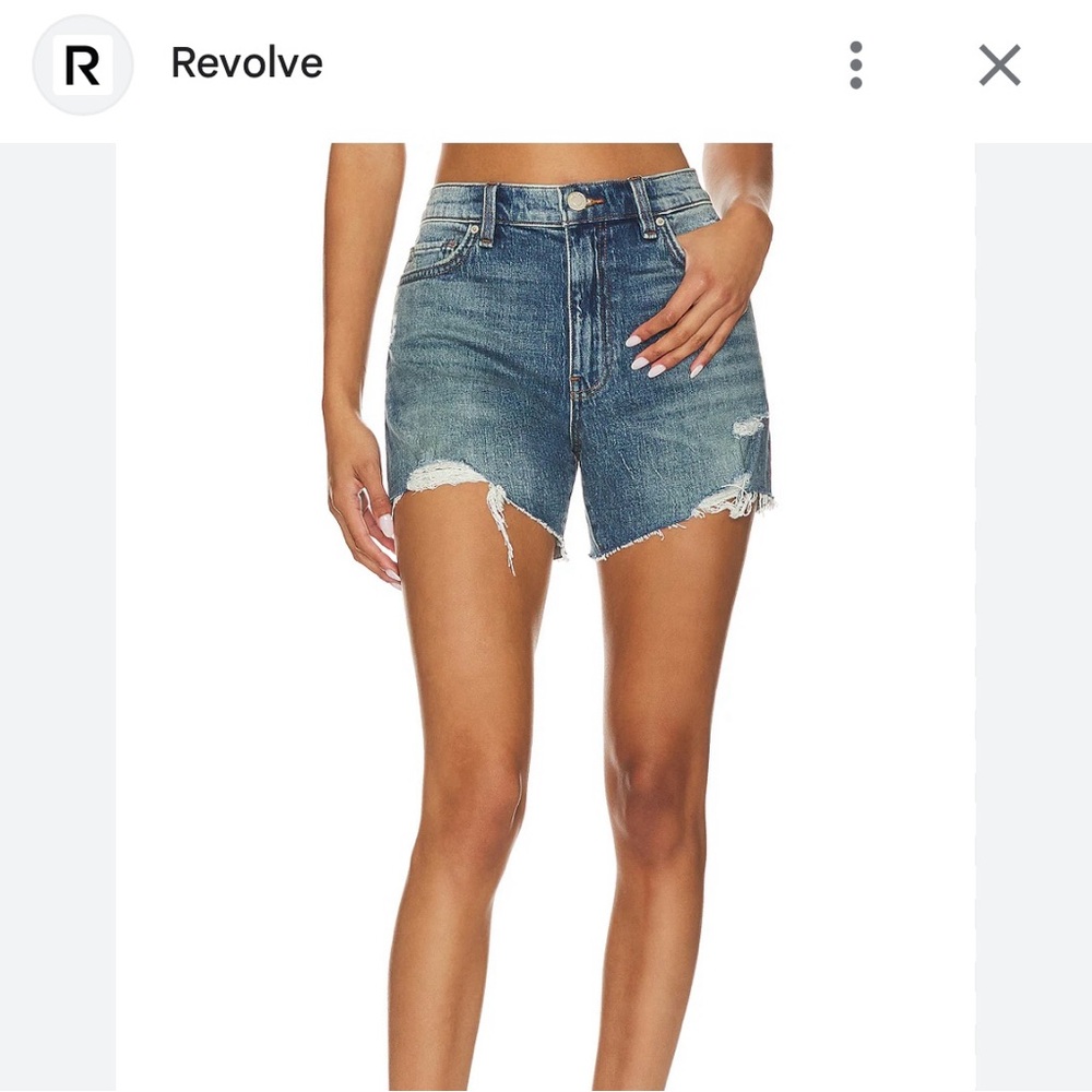 Hudson Jeans Blue Distressed Jean Shorts